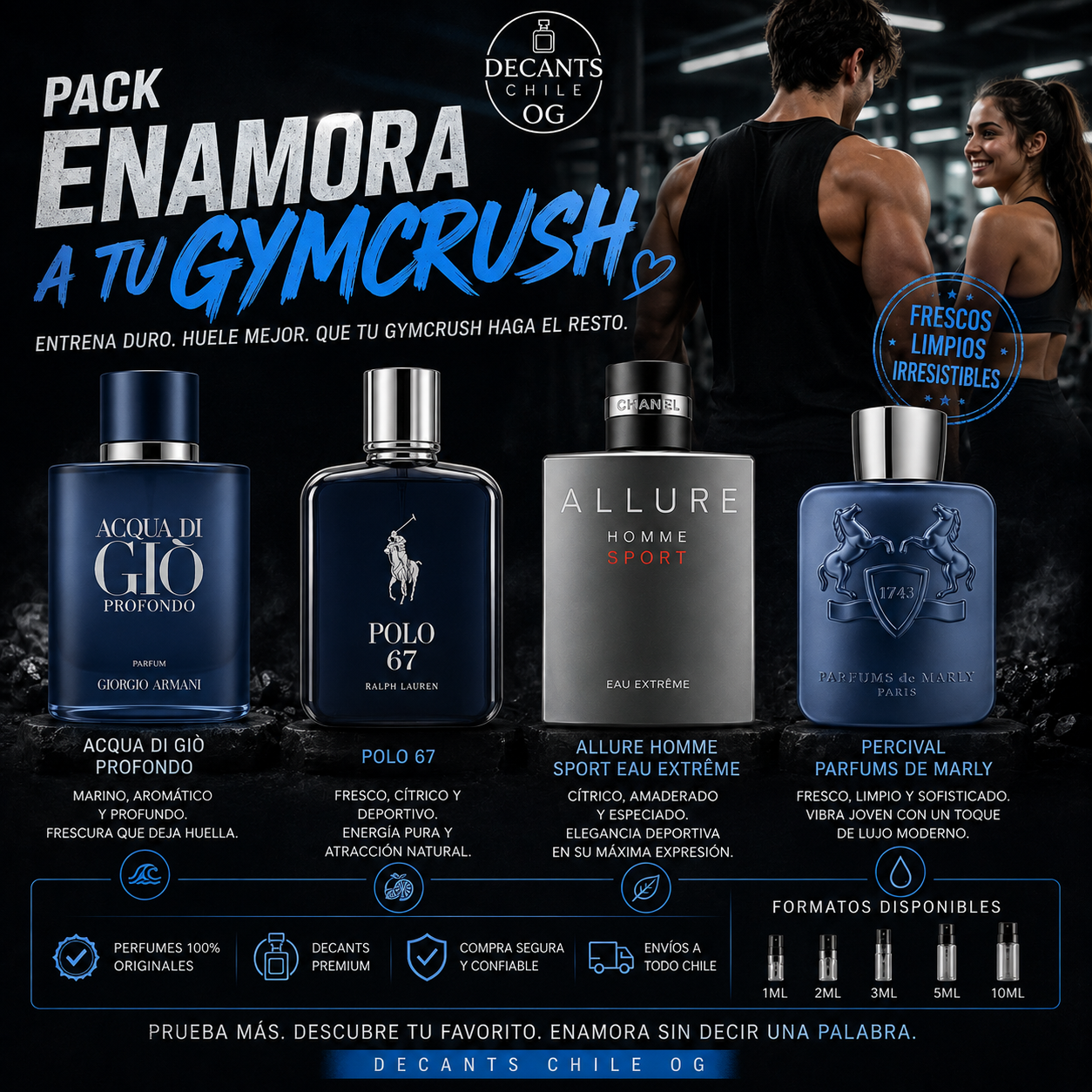 Pack enamora a tu gymcrush